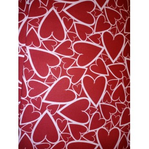 Foulards Des Coeurs : rouge/blanc