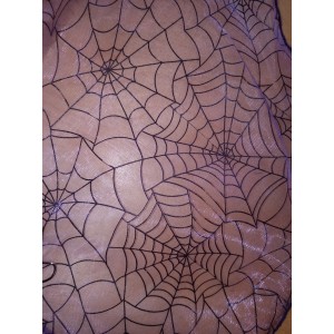 Foulards Halloween : mauve transparent toile d'araignée