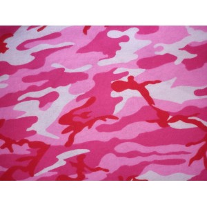 Foulards Les Camouflages rose (flanelle)