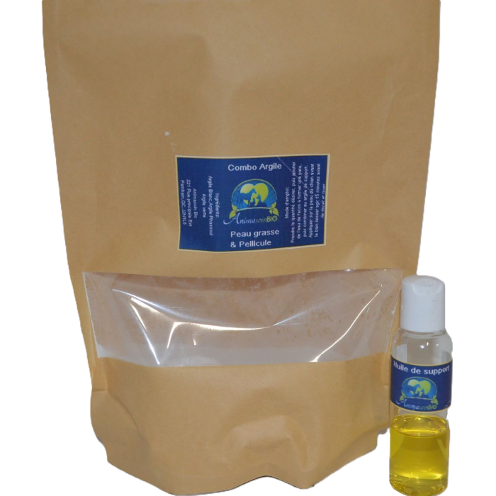 Combo argile : peau grasse et pelliculaire