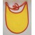 Bavette jaune avec contour orange 