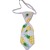 Blanc avec motifs d'ananas jaune 