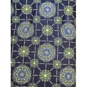 Foulards Automne-Hiver  : bleu marin pois géométrique (flanelle) : Grand