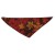 Rouge avec motif de feuille d'automne rouge/orange/jaune 