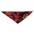 Rose/orange avec motif de citrouille et chauve-souris 