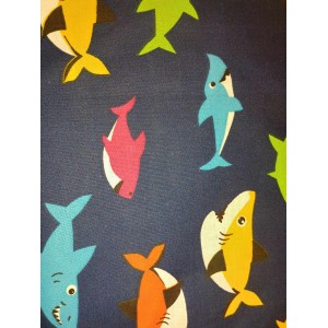Foulards Printemps-été : bleu marin requin : Petit