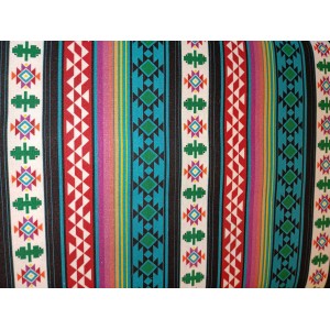 Foulards Printemps-été : nomade turquoise/rouge/vert