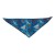 Bleu avec motifs de voilier, bouée, mouette, coquillage 