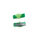 Boucle alligator : vert carreaux blanc
