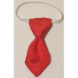 Cravates : très petite : rouge carreaux rouge